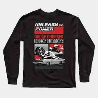 Retro Charger SRT Car Long Sleeve T-Shirt